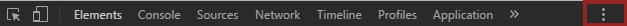 Configurações do DevTools do Chrome